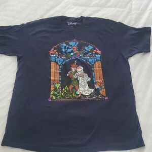 Disney Robin Hood Shirt Large Navy In Color